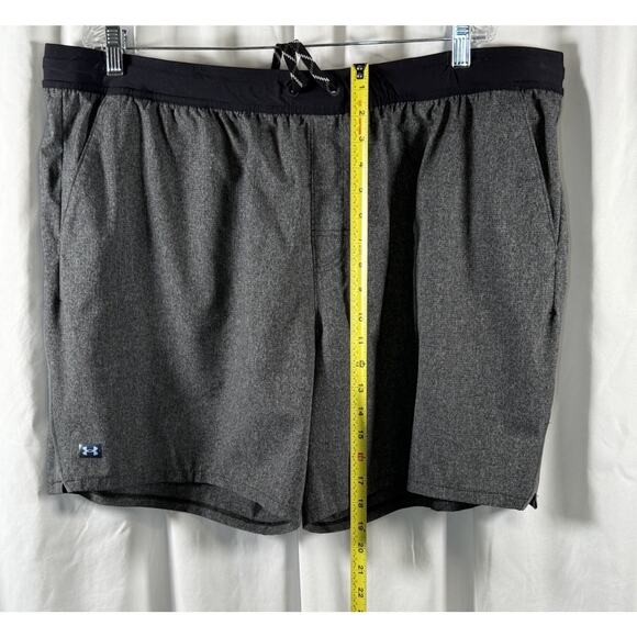 Under Armour Compression Lined Volley Swim Trunks, Heather Gray,Sz: XXL, 87-26 - Picture 13 of 16